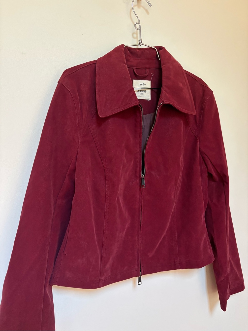 NWOT Free People We The Free River Vegan Suede Jacket Size Medium - Picture 8 of 15